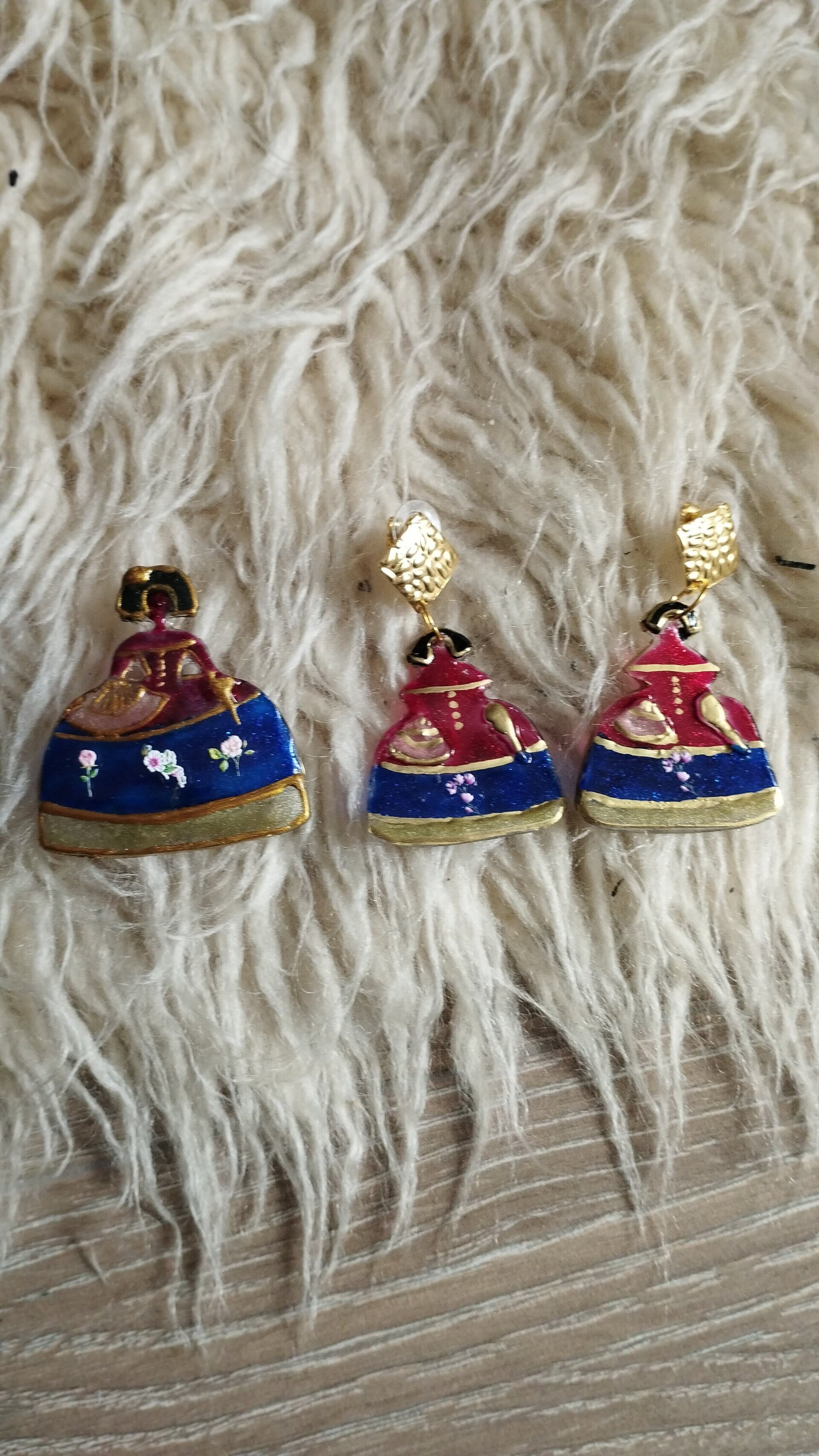 Conjunto de broche y pendientes de Meninas - 2