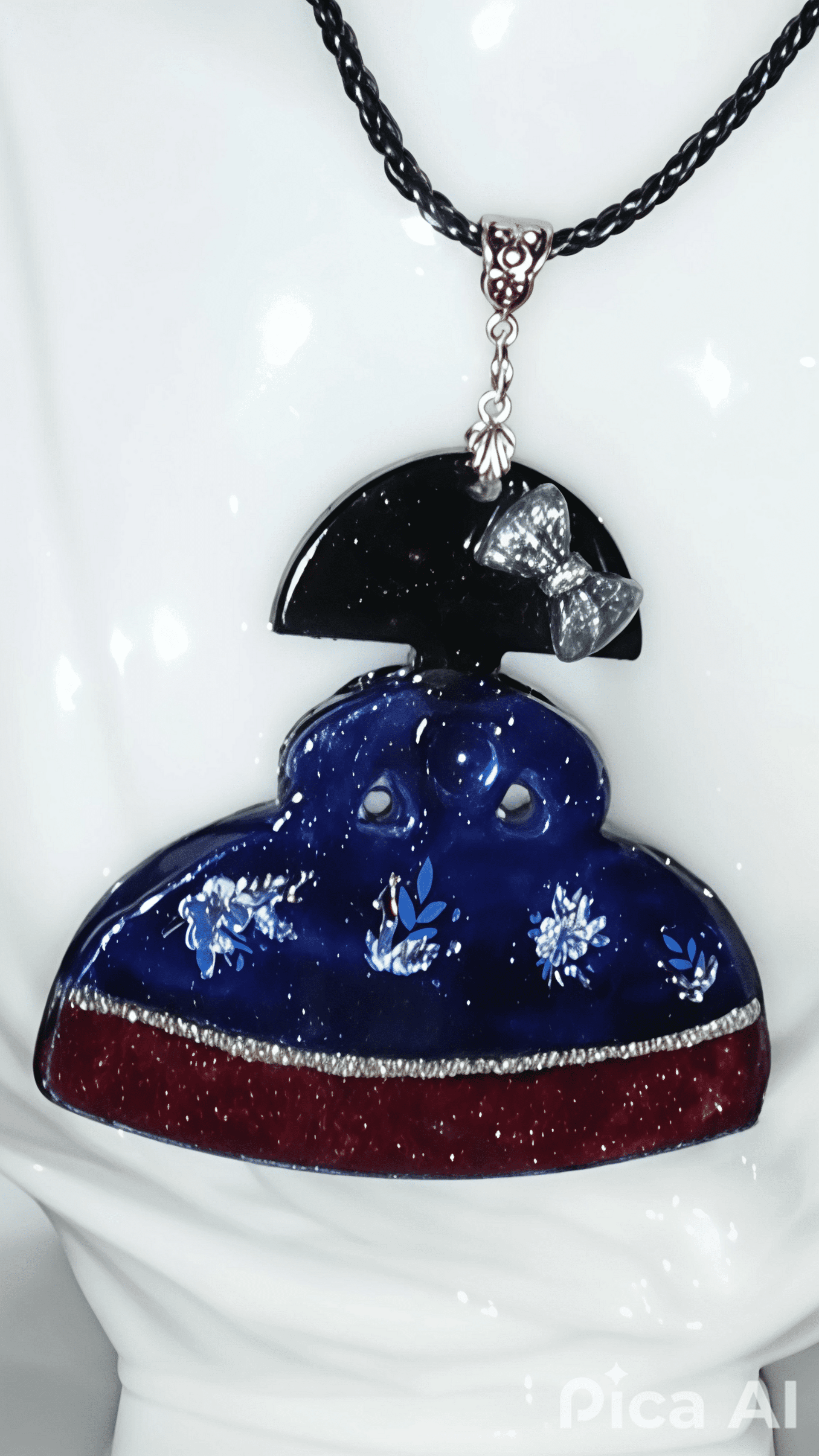 Menina Azul Brillante: Joya de Resina Inspirada en Velázquez - 3