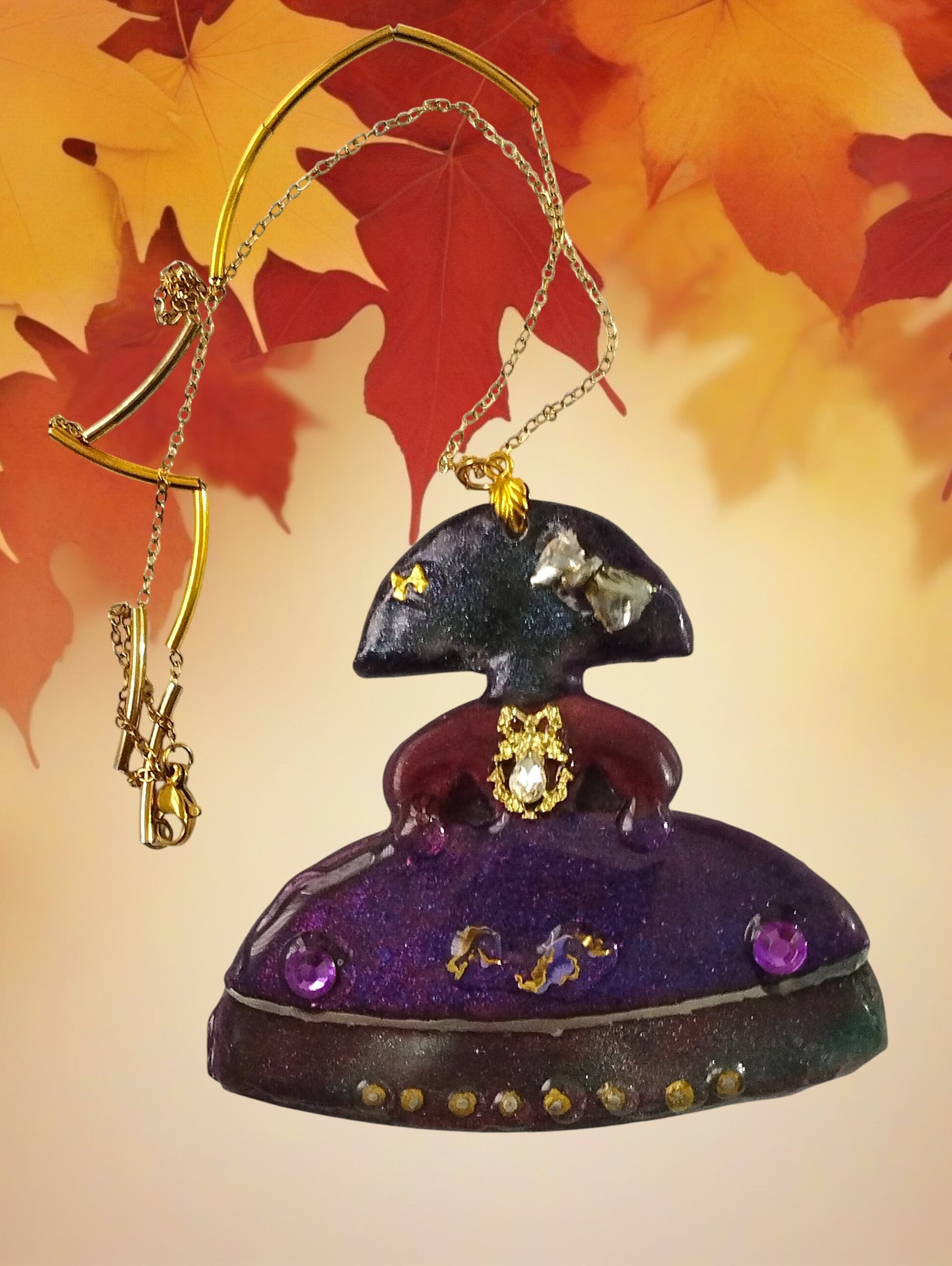 Colgante Joya Menina 'Misterio Púrpura' – Pieza Única - 2