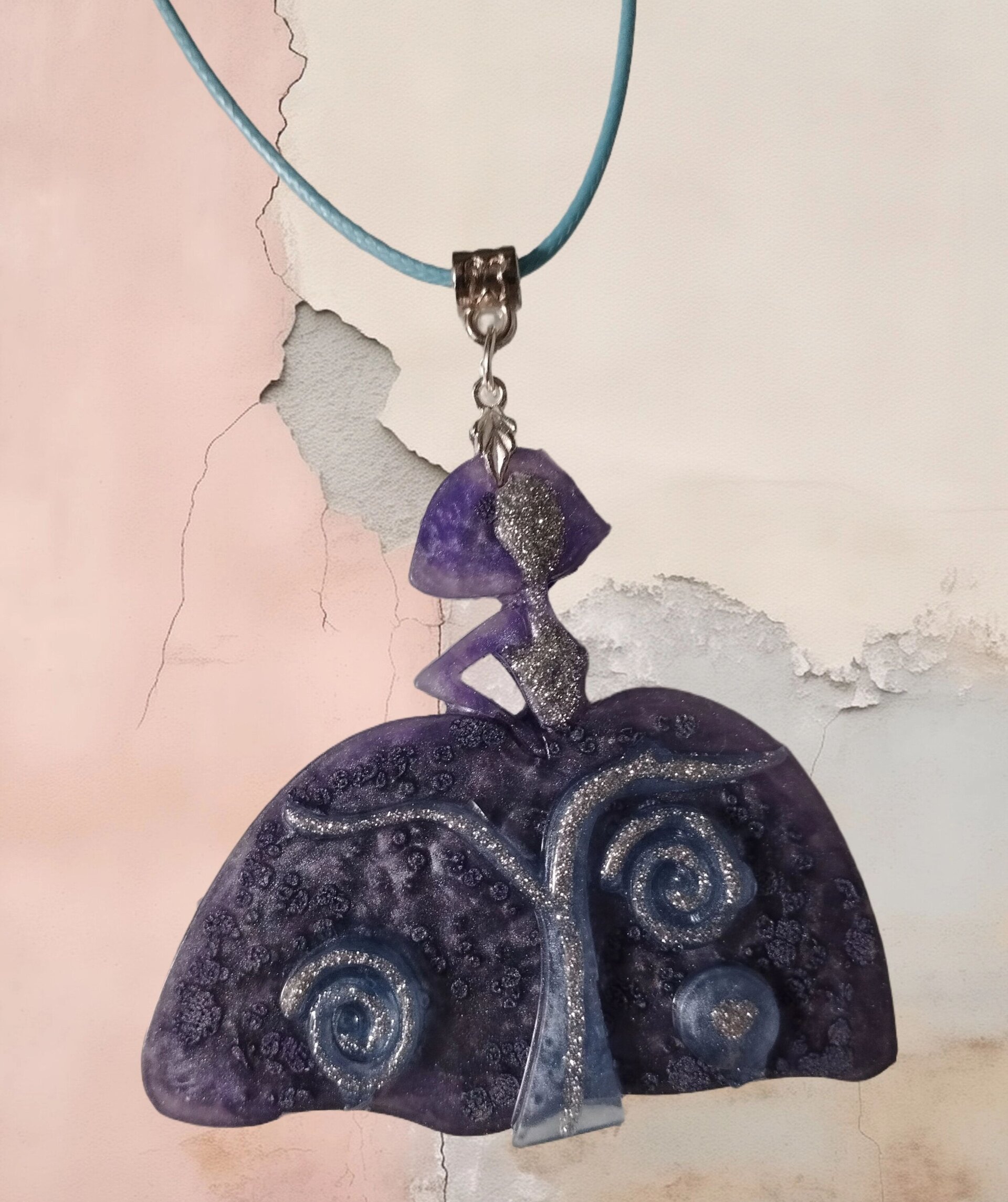 Colgante Menina Árbol de la Vida Amatista: Elegancia Mística y Simbólica en Resi - 4